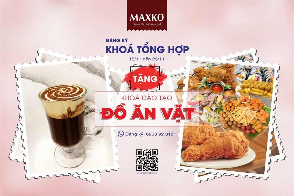 Khóa pha chế tổng hợp tặng miễn phí khóa đồ ăn vặt